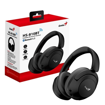 Genius HS-810BT Foldable Bluetooth 5.3 Headset with USB-C Charging - IT Supplies Ltd