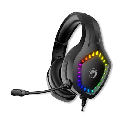 Marvo Scorpion H8360 Gaming Headphones, USB and 3.5mm, RGB Gaming Headset - PC, Xbox, Switch, PS5 and PS4 Compatible, Professional 40mm Audio Drivers, Omnidirectional Mic - IT Supplies Ltd