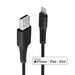 LINDY 31319 0.5m USB to Lightning Cable, Black - IT Supplies Ltd