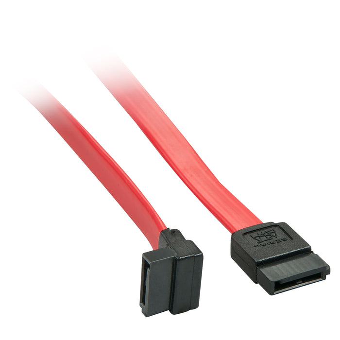 Lindy 0.5m SATA Internal Cable 7 Pin To 90 Deg 7Pin - IT Supplies Ltd