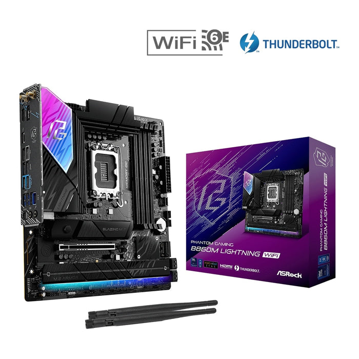 ASRock Phantom Gaming B860M Lightning WiFi 6E | LGA1851 DDR5