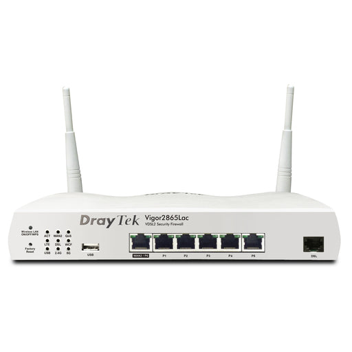 DrayTek V2865LAC-K Vigor 2865Lac Wireless 5 AC Multi-WAN Firewall VDSL/4G LTE Integrated Modem Router with VOIP Functionality - IT Supplies Ltd