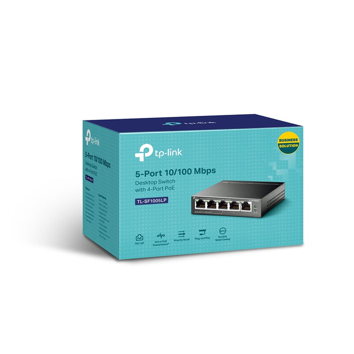 TP-Link TL-SF1005LP 5-Port Gigabit Desktop Switch with 4-Port PoE+ - IT Supplies Ltd