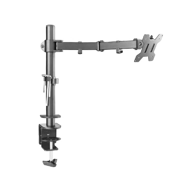 piXL Single Monitor Arm, For Screens Upto 27 inch, Desk Mounted, 180 Degrees Swivel, 15 Degrees Tilt IT Supplies Ltd