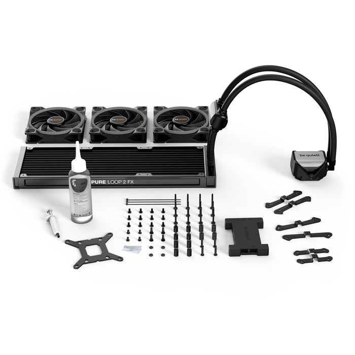 be quiet! Pure Loop 2 FX AiO Liquid ARGB CPU Cooler, Universal Socket, 360mm Radiator, ARGB PWM Hub Included - IT Supplies Ltd