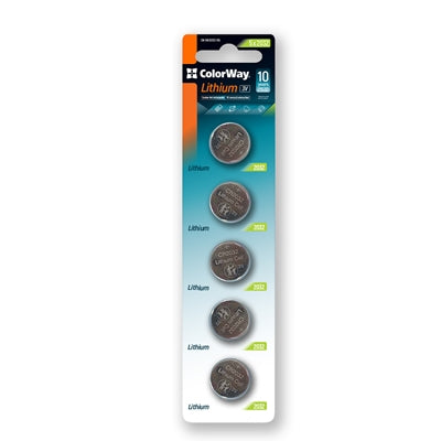 Colorway Lithium Power Blister Pack of 5 Coin Cell CR2032 Batteries - IT Supplies Ltd