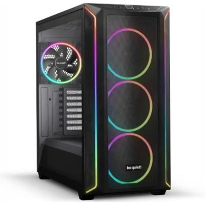 be quiet! Shadow Base 800 FX Black Mid Tower Chassis, Addressable RGB LEDs, 4x 140mm Fans, mITX/mATX/ATX/EATX - IT Supplies Ltd