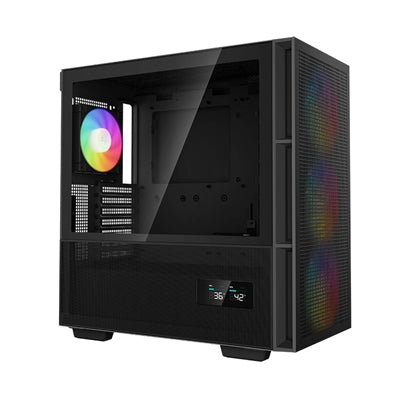 DeepCool CH560 Digital, Black, Mid Tower Gaming Case, Tempered Glass, 4x ARGB Fans, E-ATX/ATX/MicroATX - IT Supplies Ltd