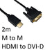 HDMI 1.4 (M) to DVI-D (M) 2m Black OEM Display Cable - IT Supplies Ltd