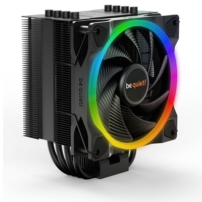 be quiet! Pure Rock 2 FX Black Fan CPU Cooler, Universal Socket, Light Wings 120mm PWM Addressable RGB LED Cooling Fan, 2000RPM, 4 Heat Pipes - IT Supplies Ltd