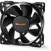 be quiet! Pure Wings 2 High Speed Black Fan, 80mm, 1900RPM, 3-Pin PWM Fan Connector, Black Frame, Black Blades, 7 Airflow-Optimized Fan Blades That Reduce Noise Generating Turbulence - IT Supplies Ltd