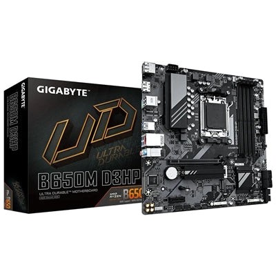 Gigabyte B650M D3HP DDR5 Motherboard, AMD Socket AM5, Micro ATX, 1x PCIe 4.0 x16, 1x PCIe 3.0 x1, 2x M.2 2280 PCIe 4.0, Realtek 2.5GbE LAN, HDMI/DisplayPort - IT Supplies Ltd