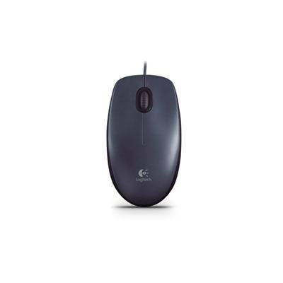 Logitech M90 Wired USB Mouse, 3-Buttons, 1000dpi and Optical Tracking, Ambidextrous Design for PC, Mac and Laptop, Black - IT Supplies Ltd