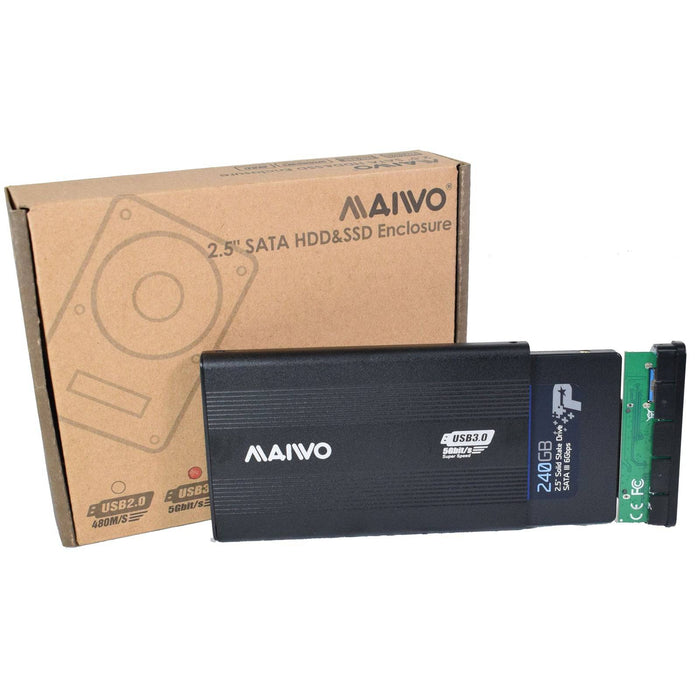 Maiwo 2.5" External Hard Drive Enclosure USB 3.0 5Gbps for Sata 3 HDD SSD IT Supplies Ltd