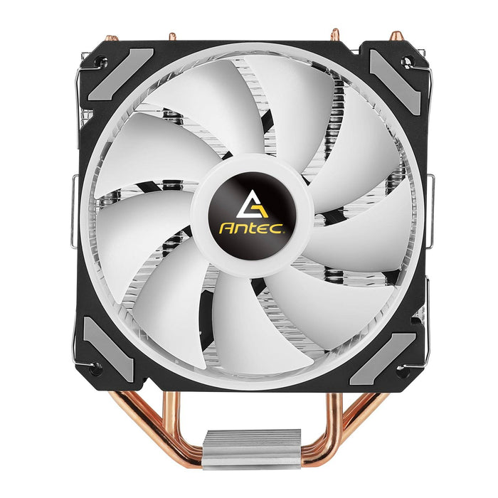 ANTEC A400i Fan CPU Cooler, Universal Socket, 120mm Neon Light Effect Silent RGB PWM Fan, 1800RPM, 4 Direct-Touch Copper Heatpipes, Intel LGA 1700 Bracket Included - IT Supplies Ltd