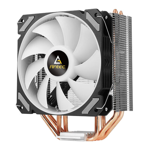 ANTEC A400i Fan CPU Cooler, Universal Socket, 120mm Neon Light Effect Silent RGB PWM Fan, 1800RPM, 4 Direct-Touch Copper Heatpipes, Intel LGA 1700 Bracket Included - IT Supplies Ltd