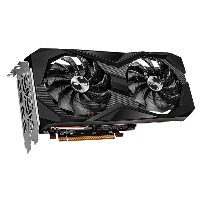 ASRock AMD Radeon RX 6600 Challenger D 8GB Graphics Card, GDDR6, 3x DisplayPort, 1x HDMI, Dual Axial Fan, Ultra-Fit Heatpipe, Metal Backplate, 0dB Silent Cooling - IT Supplies Ltd