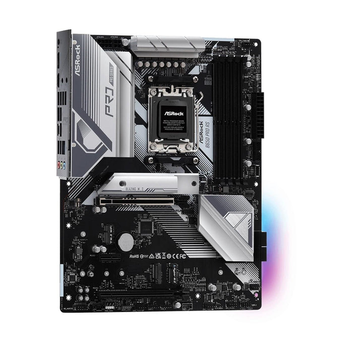 ASRock B650 PRO RS Motherboard, AMD Socket AM5 Ryzen, ATX Form Factor, DDR5, 14+2+1 Phase Power Design, 1x PCIe 4.0 x16, 1x PCIe 3.0 x 16, SATA3, USB 3.2, 6x USB 2.0, LAN, HDMI - IT Supplies Ltd