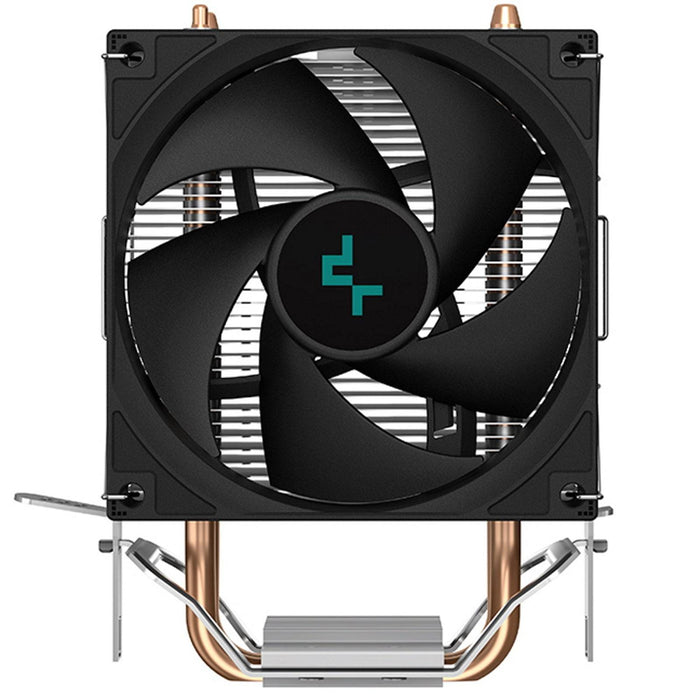 DeepCool AG200 Fan CPU Cooler, Universal Socket, Efficient 92mm PWM Cooling Black Fan, 3050RPM, 2 Heat Pipes, 100W Heat Dissipation Power, Unique Matrix Fin Design, Intel LGA 1700 Bracket Included - IT Supplies Ltd