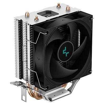 DeepCool AG200 Fan CPU Cooler, Universal Socket, Efficient 92mm PWM Cooling Black Fan, 3050RPM, 2 Heat Pipes, 100W Heat Dissipation Power, Unique Matrix Fin Design, Intel LGA 1700 Bracket Included - IT Supplies Ltd