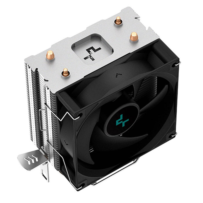 DeepCool AG200 Fan CPU Cooler, Universal Socket, Efficient 92mm PWM Cooling Black Fan, 3050RPM, 2 Heat Pipes, 100W Heat Dissipation Power, Unique Matrix Fin Design, Intel LGA 1700 Bracket Included - IT Supplies Ltd