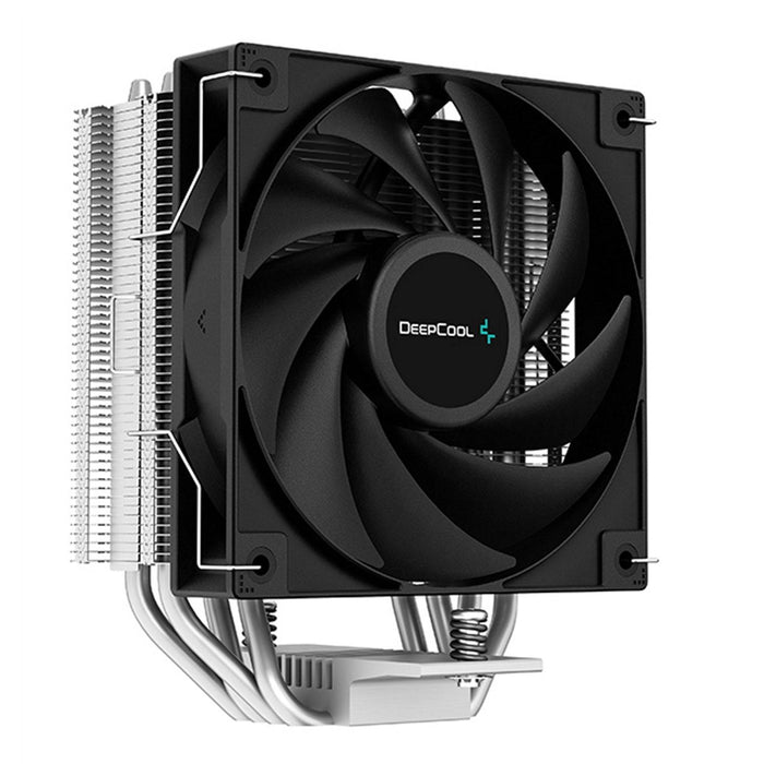 DeepCool AG400 Fan CPU Cooler, Universal Socket, High Efficiency 120mm PWM Cooling Black Fan, 2000RPM, 4 Heat Pipes, 220W Heat Dissipation Power, Unique Matrix Fin Design, Intel LGA 1700 Bracket Included - IT Supplies Ltd