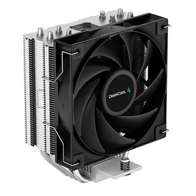 DeepCool AG400 Fan CPU Cooler, Universal Socket, High Efficiency 120mm PWM Cooling Black Fan, 2000RPM, 4 Heat Pipes, 220W Heat Dissipation Power, Unique Matrix Fin Design, Intel LGA 1700 Bracket Included - IT Supplies Ltd