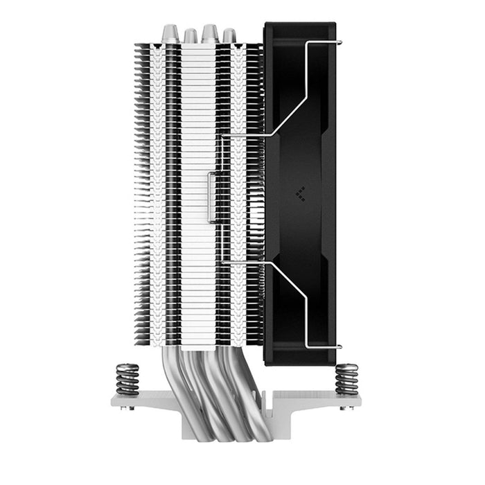 DeepCool AG400 Fan CPU Cooler, Universal Socket, High Efficiency 120mm PWM Cooling Black Fan, 2000RPM, 4 Heat Pipes, 220W Heat Dissipation Power, Unique Matrix Fin Design, Intel LGA 1700 Bracket Included - IT Supplies Ltd