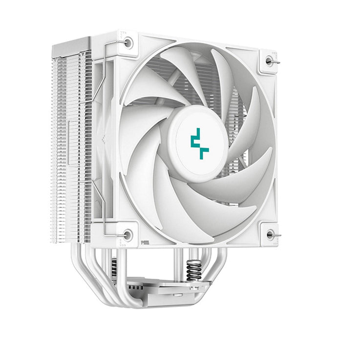 DeepCool AK400 WH Fan CPU Cooler, Universal Socket, High Performance 120mm Silent Hydro Bearing PWM Black Fan, 1850RPM, 4 Heat Pipes, Unique Matrix Fin Design, White Version, Intel LGA 1700 Bracket Included - IT Supplies Ltd