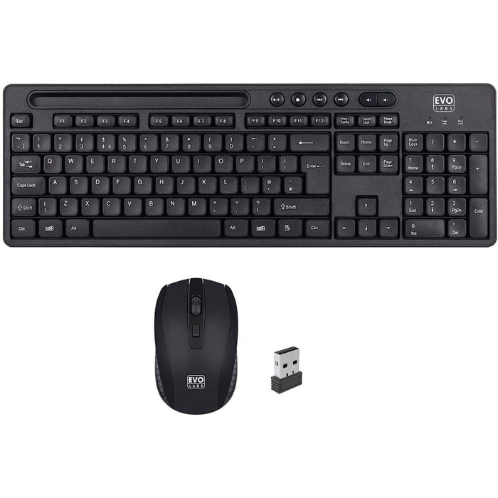 Evo Labs WM-757UK Wireless Keyboard and Mouse Combo Set - IT Supplies Ltd