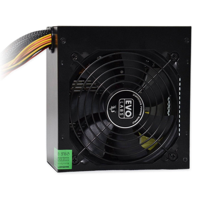 EVO LABS BR750-12BL 750W 120mm Black Silent Fan PSU - IT Supplies Ltd