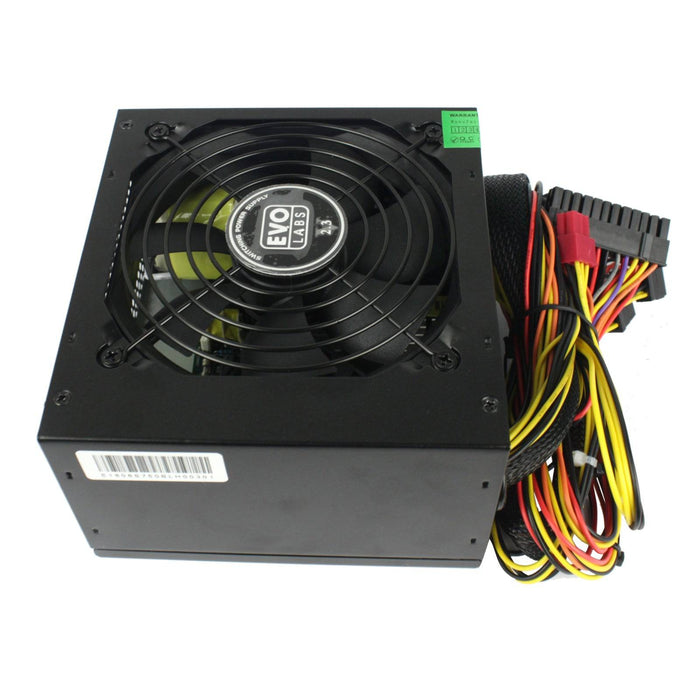 EVO LABS BR750-12BL 750W 120mm Black Silent Fan PSU - IT Supplies Ltd