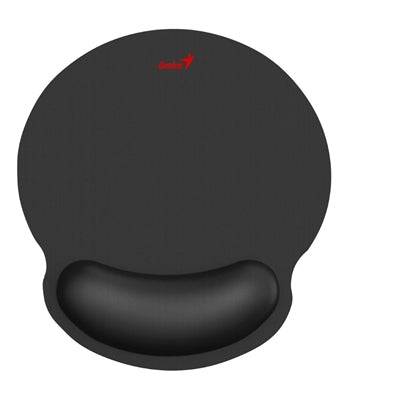 Genius G-WMP100 Ergonomic Mouse Pad with Wrist Rest for Support and Comfort with Anti-Slip Rubber Base, Black - IT Supplies Ltd