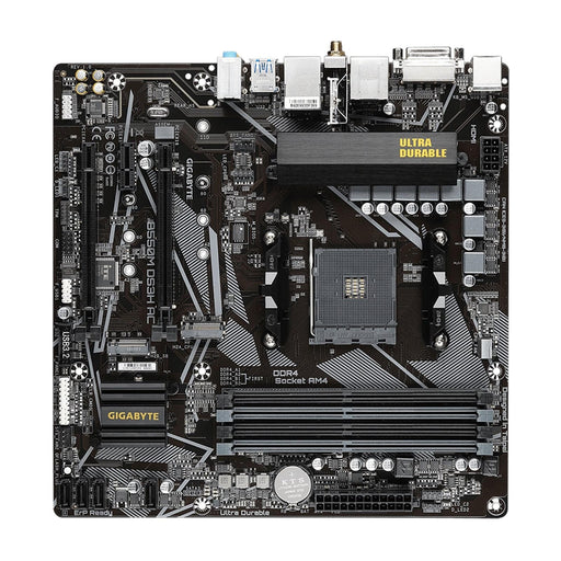 Gigabyte B550 Ultra Durable Motherboard with Pure Digital VRM Solution, PCIe 4.0 x16 Slot, Dual PCIe 4.0/3.0 M.2 Connectors, Intel Dual Band 802.11ac WIFI, Realtek GbE LAN, Smart Fan 5 with FAN STOP, RGB FUSION 2.0, Q-Flash Plus - IT Supplies Ltd