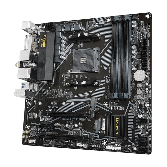 Gigabyte B550 Ultra Durable Motherboard with Pure Digital VRM Solution, PCIe 4.0 x16 Slot, Dual PCIe 4.0/3.0 M.2 Connectors, Intel Dual Band 802.11ac WIFI, Realtek GbE LAN, Smart Fan 5 with FAN STOP, RGB FUSION 2.0, Q-Flash Plus - IT Supplies Ltd