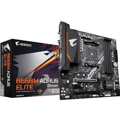 Gigabyte B550M AORUS ELITE AMD Socket AM4 Micro ATX DVI/HDMI M.2 USB 3.2 Gen1 Motherboard - IT Supplies Ltd