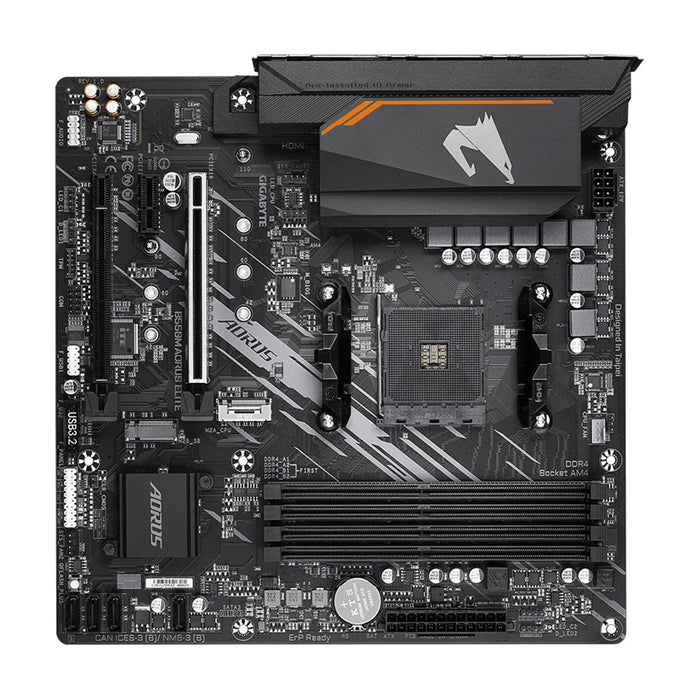 Gigabyte B550M AORUS ELITE AMD Socket AM4 Micro ATX DVI/HDMI M.2 USB 3.2 Gen1 Motherboard - IT Supplies Ltd