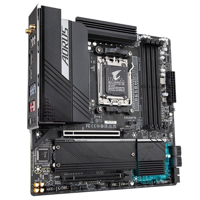 Gigabyte B650M AORUS ELITE AX DDR4 Motherboard, AMD Socket AM5, Micro ATX, Q-Flash Plus, RGB FUSION 2.0 - IT Supplies Ltd