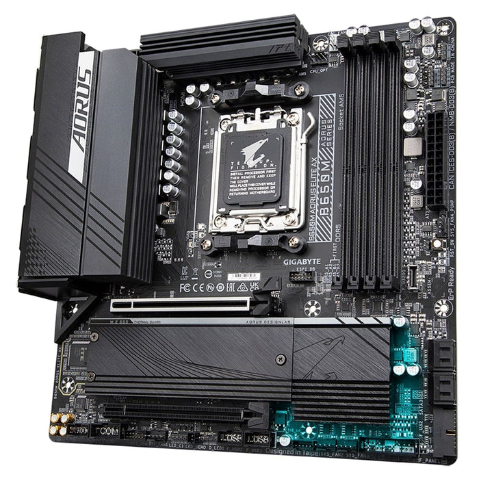 Gigabyte B650M AORUS ELITE AX DDR4 Motherboard, AMD Socket AM5, Micro ATX, Q-Flash Plus, RGB FUSION 2.0 - IT Supplies Ltd