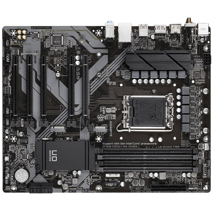 Gigabyte B760 DS3H AX DDR4 Motherboard, Intel Socket 1700, 12th/13th Gen, Smart Fan 6, Q-Flash Plus - IT Supplies Ltd