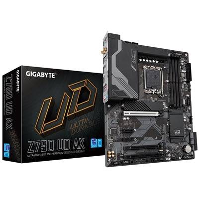 GIGABYTE Z790 UD AX Intel Z790 Chipset (Socket 1700) ATX Motherboard, Intel Z790, S 1700, DDR5, PCIe 5.0, SATA3, 3x M.2, 2.5GbE, WiFi 6E/BT, USB 3.2 Gen 2x2, ATX - IT Supplies Ltd