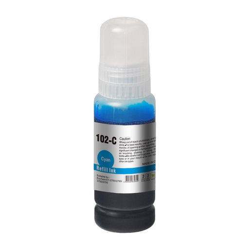 InkLab 102 Epson Compatible EcoTank Cyan ink bottle - IT Supplies Ltd