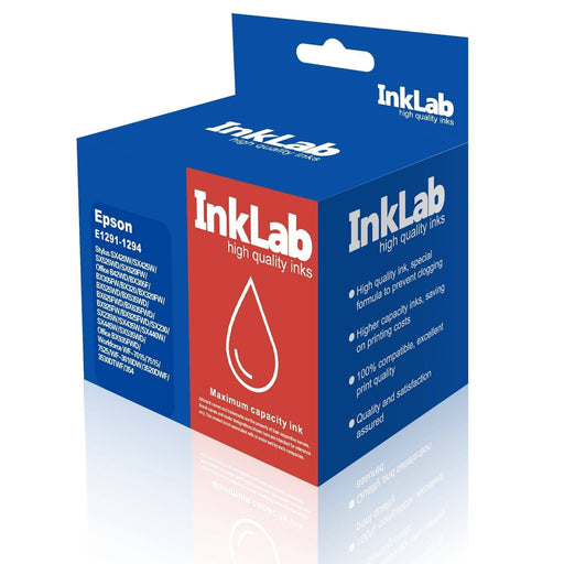 InkLab 1291-1294 Epson Compatible Multipack Replacement Ink - IT Supplies Ltd