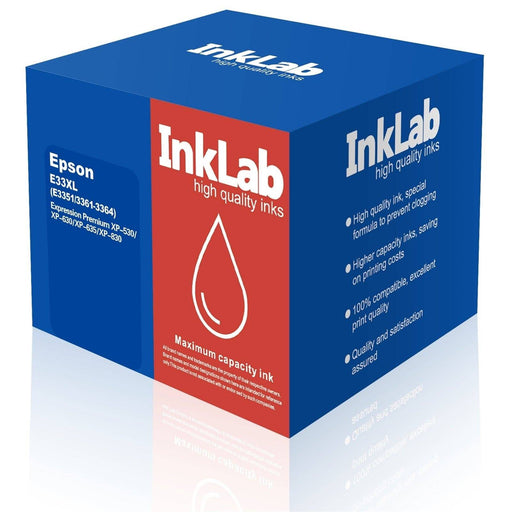 InkLab 33 XL Epson Compatible Multipack Replacment Ink - IT Supplies Ltd