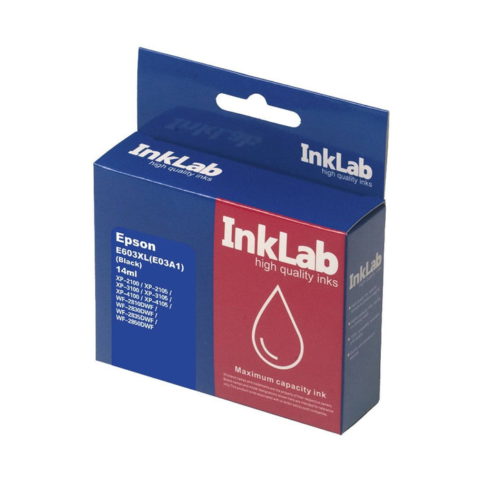 InkLab 603XL Epson Compatible Black Replacement Ink - IT Supplies Ltd