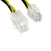 4-Pin ATX (M) to 4-Pin ATX (F) 0.28m Black and Yellow OEM Internal Extension Cable - IT Supplies Ltd