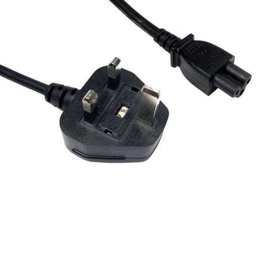 UK Mains to Clover C5 5 Amp 1.8m Black OEM Power Cable - IT Supplies Ltd