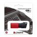 Kingston DataTraveler ExodiaM DTXM/128GB USB Flash Drive, 128GB, USB 3.2, Red / Black, Moving Cap Design - IT Supplies Ltd