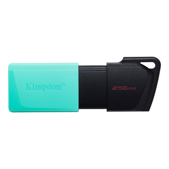 Kingston DataTraveler ExodiaM DTXM/256GB USB Flash Drive, 256GB, USB 3.2, Turquoise / Black, Moving Cap Design - IT Supplies Ltd