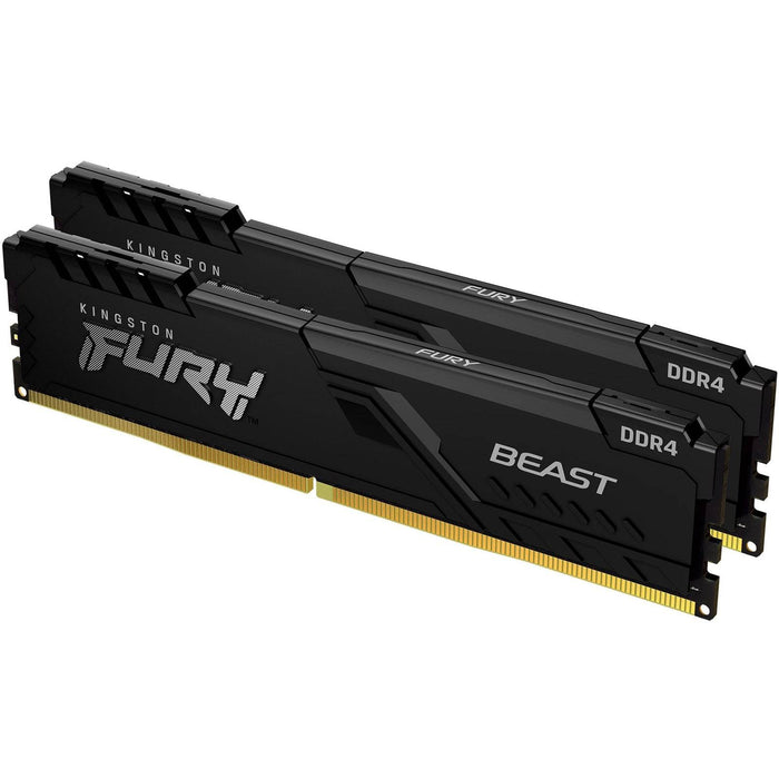 Kingston FURY Beast 16GB (2 x 8GB) 2666MHz DDR4 DIMM System Memory Black Heatsink - IT Supplies Ltd